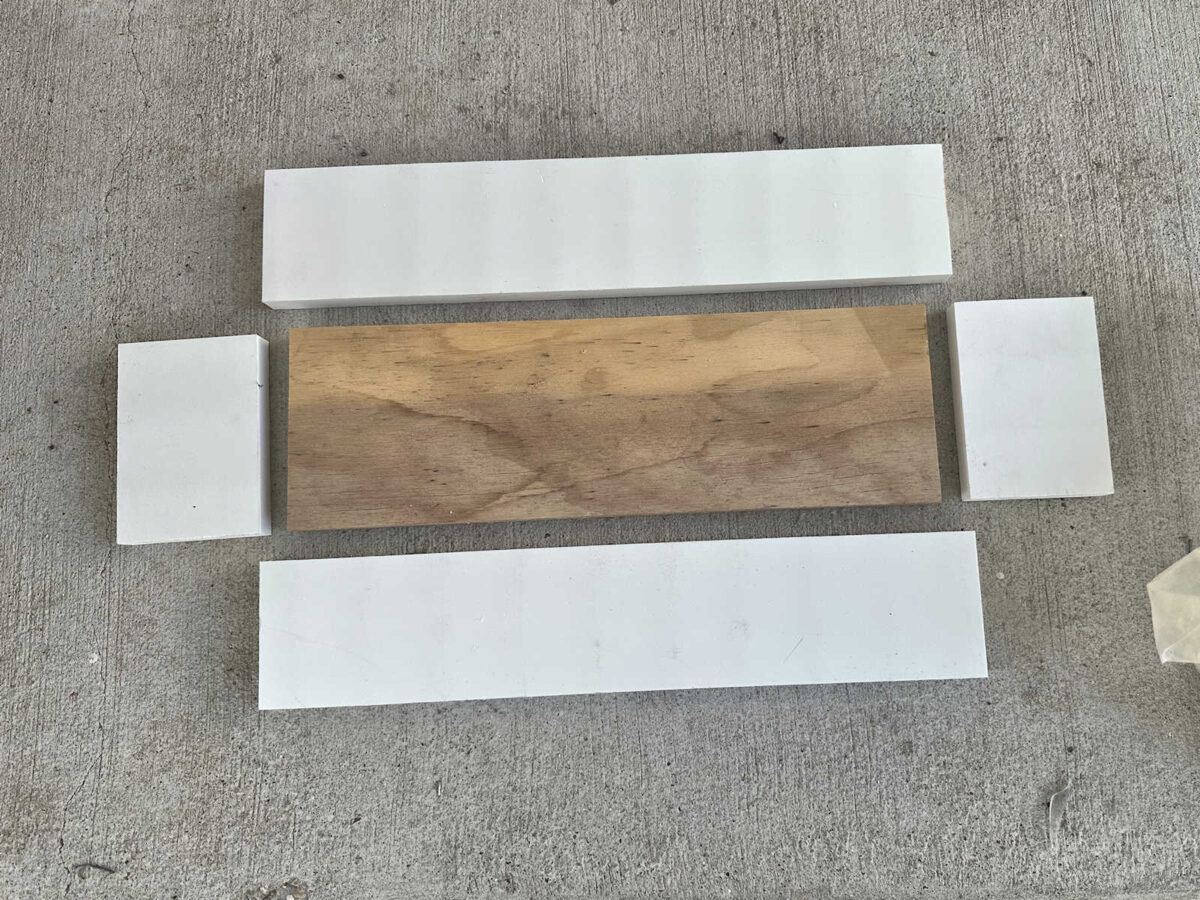 How to build a mold with a DIY textured silicone mat for pouring fake concrete (aircrete) stones