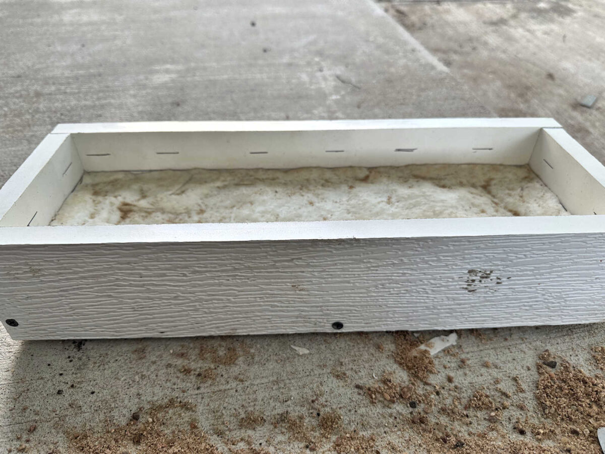 How to build a mold with a DIY textured silicone mat for pouring fake concrete (aircrete) stones