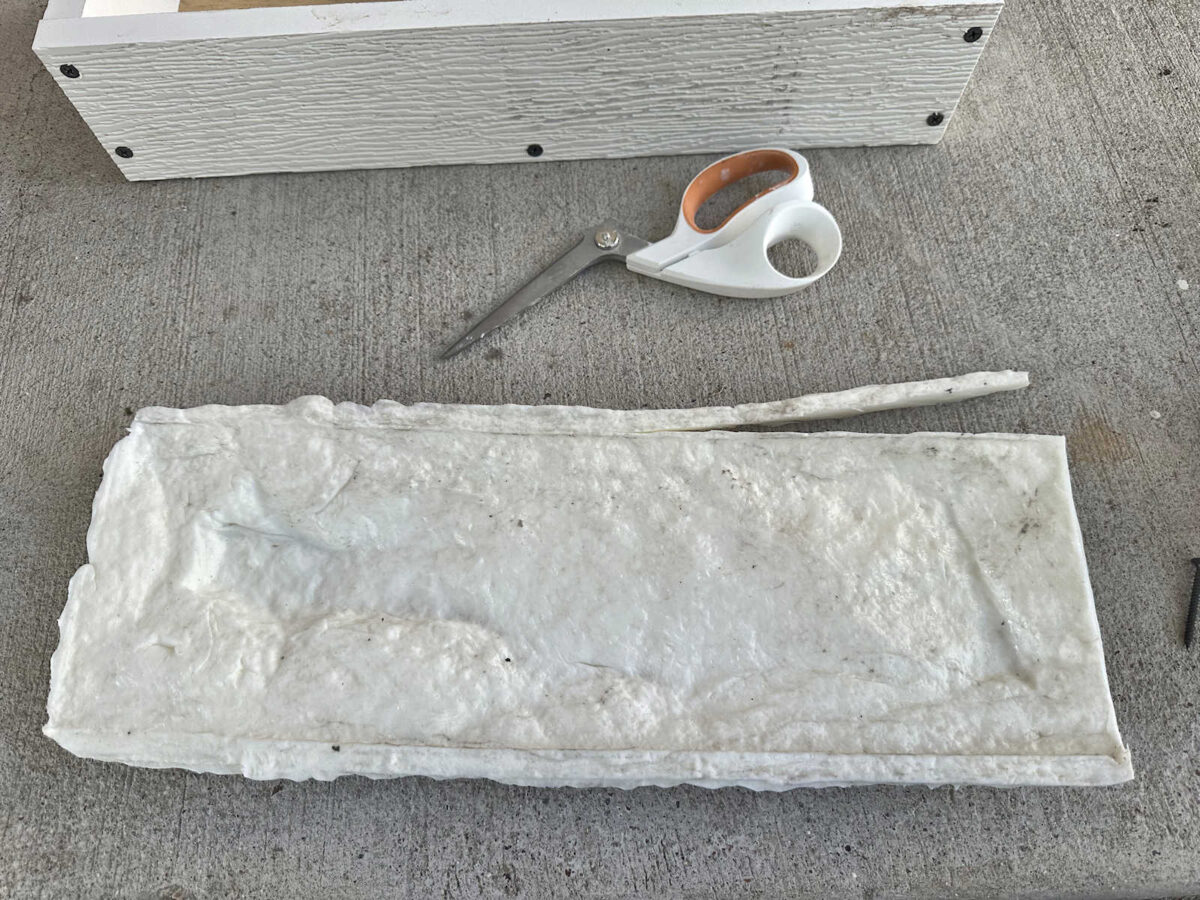 DIY silicone stone textured mat for concrete projects