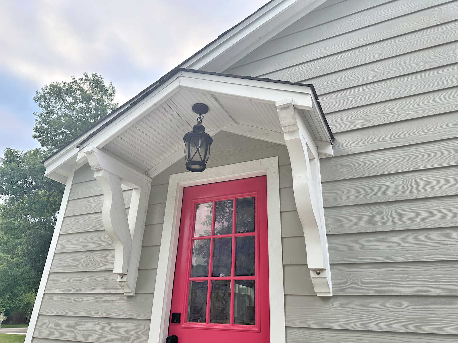 A New Exterior Door Color (Plus, What Color Should The Portico Be?)