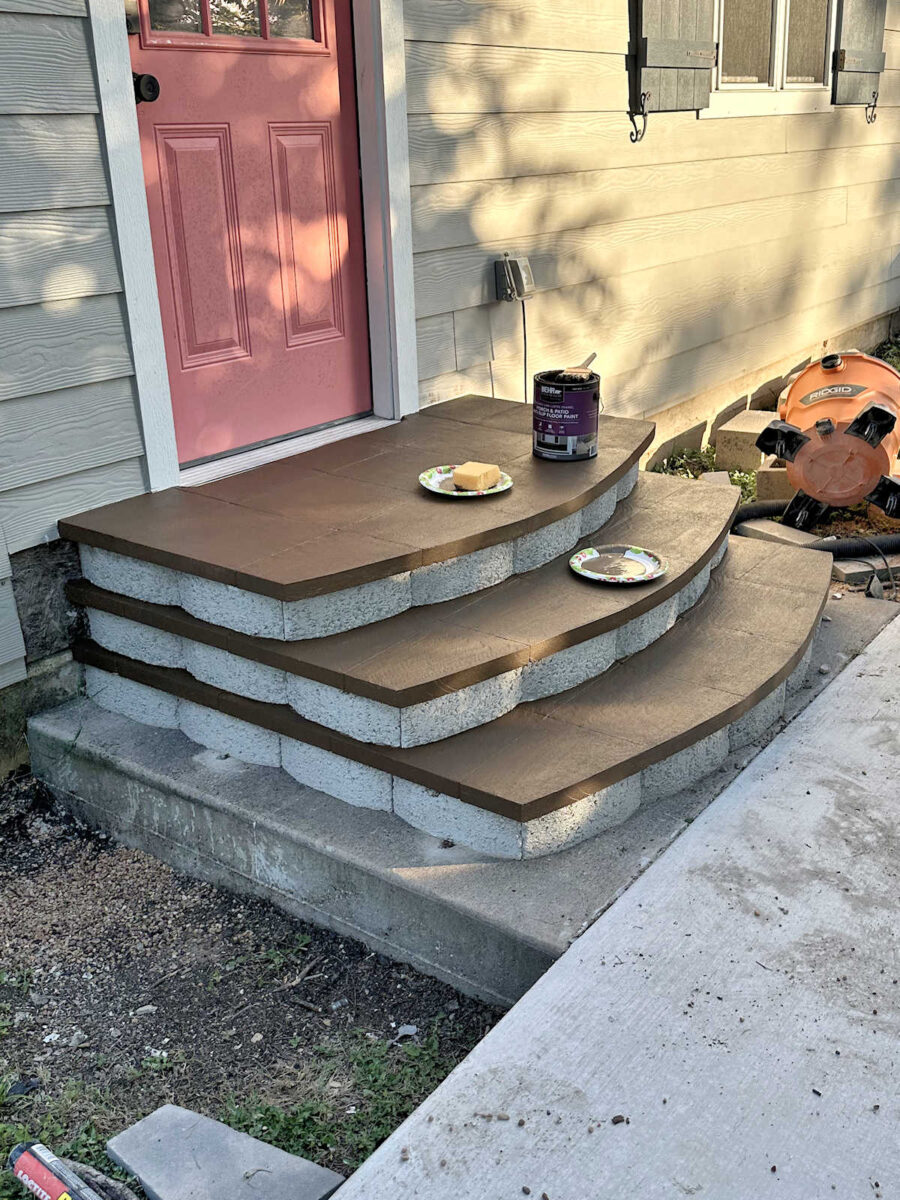 Painting my exterior concrete steps