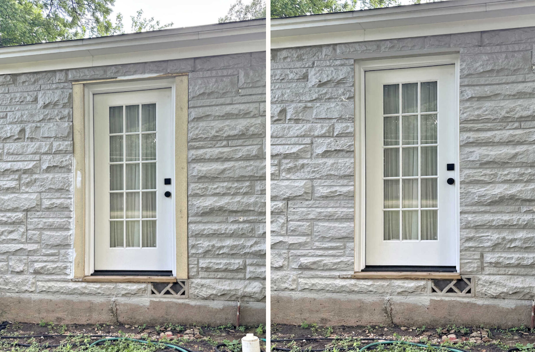 Studio Exterior Update & A New Plan For The Bedroom Exterior Door