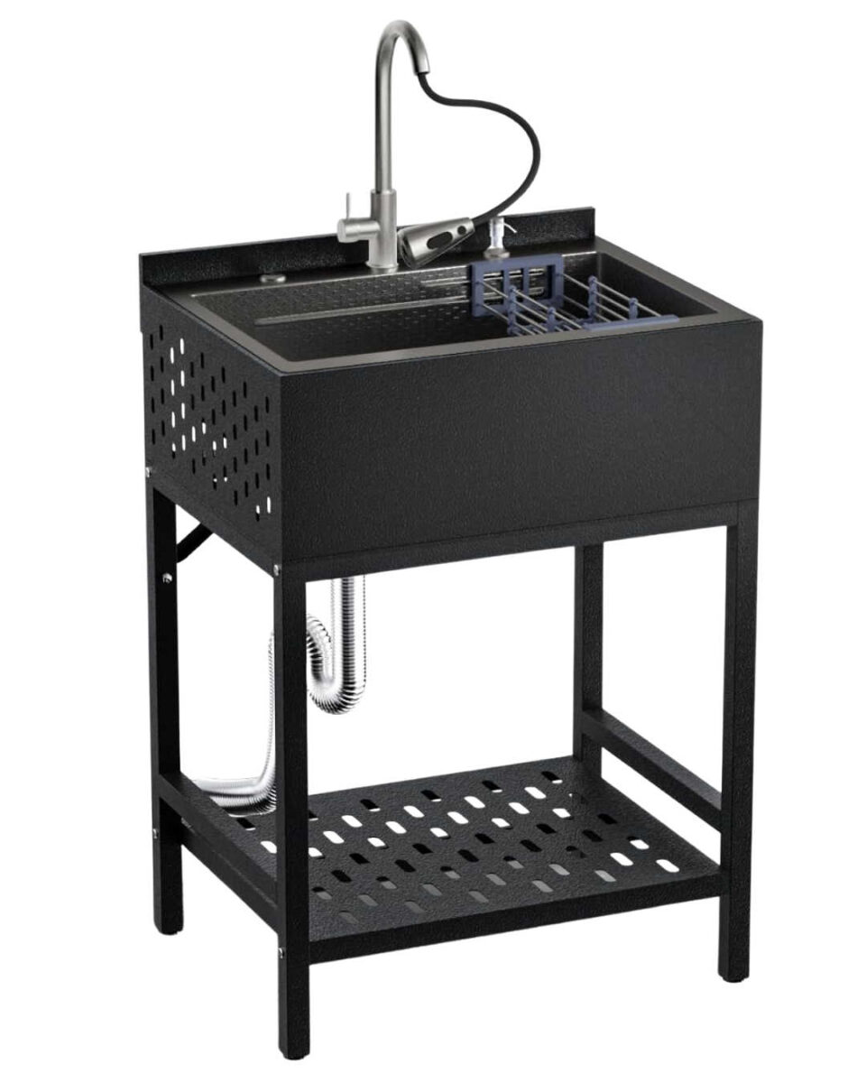 24-inch-wide utility sink with faucet from Amazon