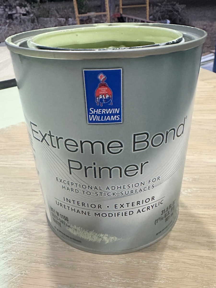 Sherwin Williams Extreme Bond Primer tinted to match my paint color