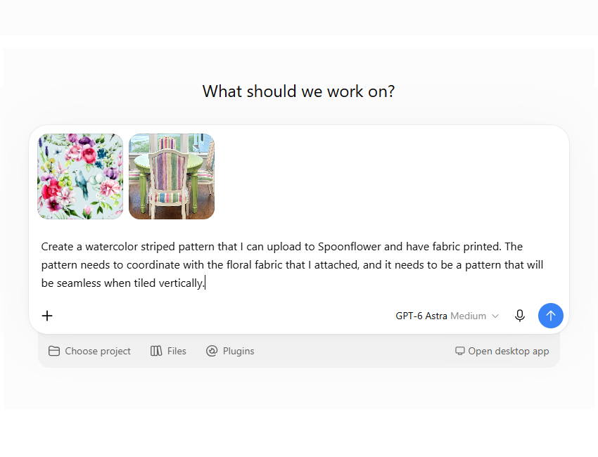 How I Used AI (ChatGPT) To Create A Repeatable Seamless Fabric Pattern