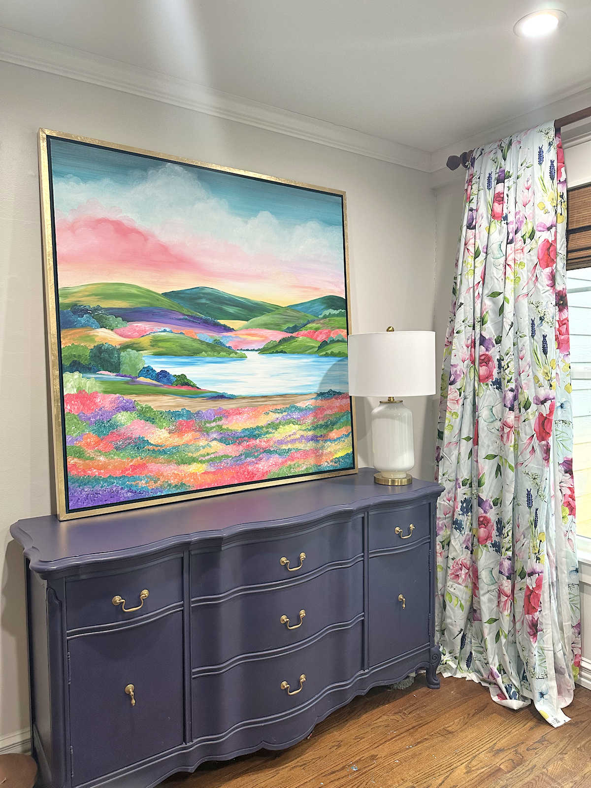 Easy DIY Frame For A Large Canvas